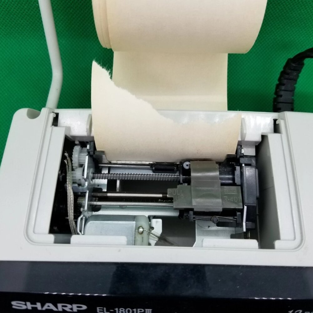 Sharp Desktop Calculator Tested Works EL-1801PIII 12-Digit 2-Color Printer - Picture 3 of 5